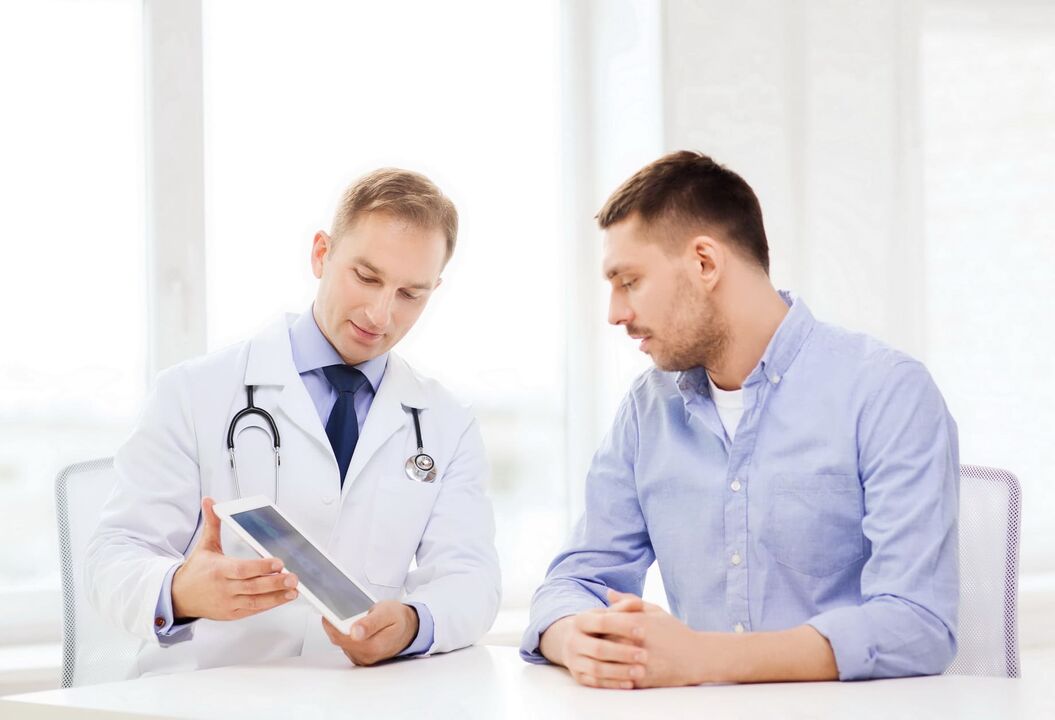 cita con el médico para la prostatitis