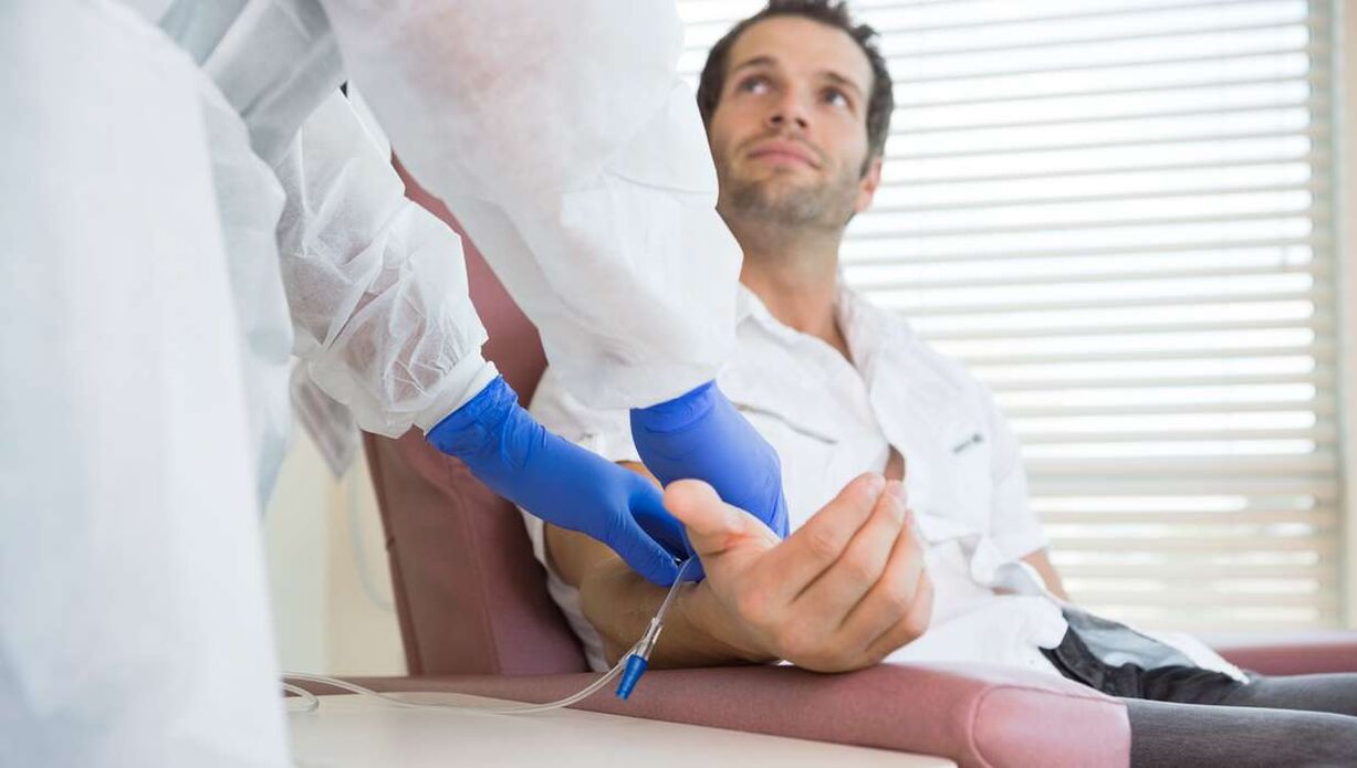 inyecciones intravenosas para la prostatitis