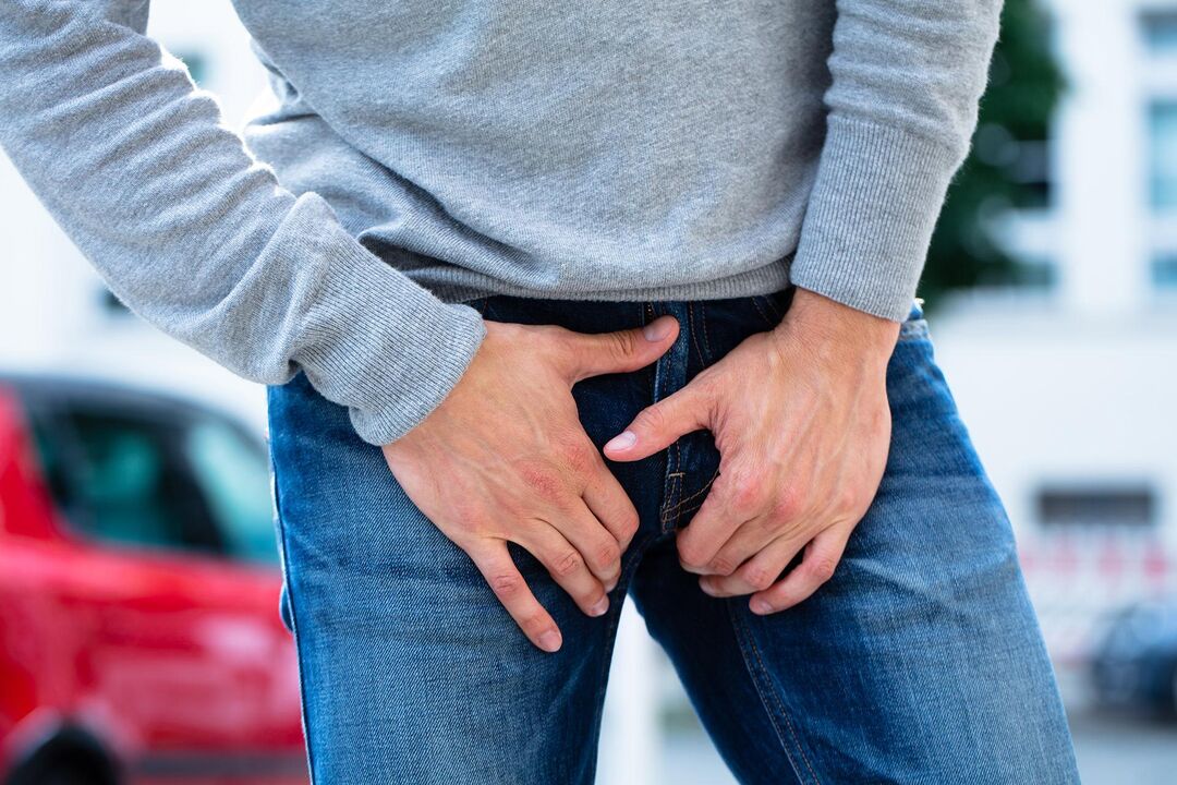 dolor en la ingle en un hombre con prostatitis cululosa